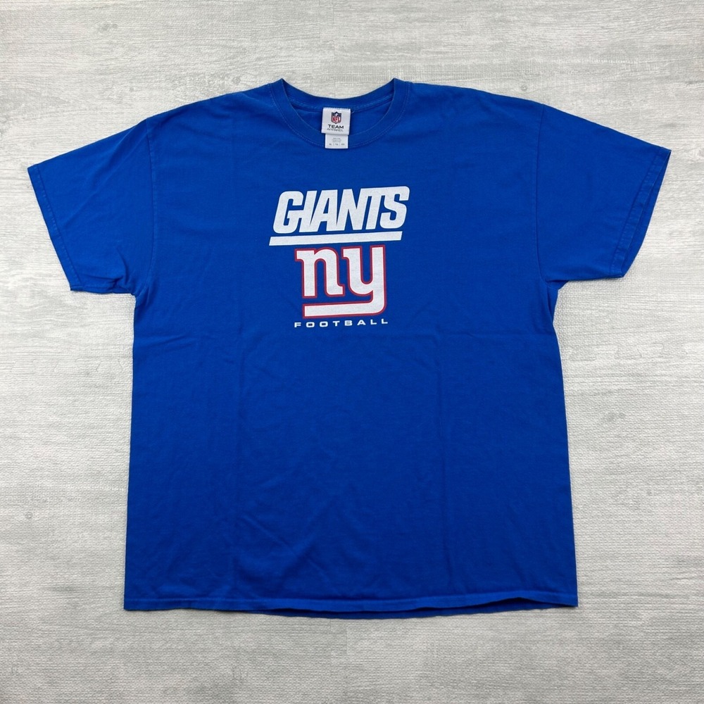 Vintage New York Giants Shirt Size XL‎ Blue NFL Football Logo